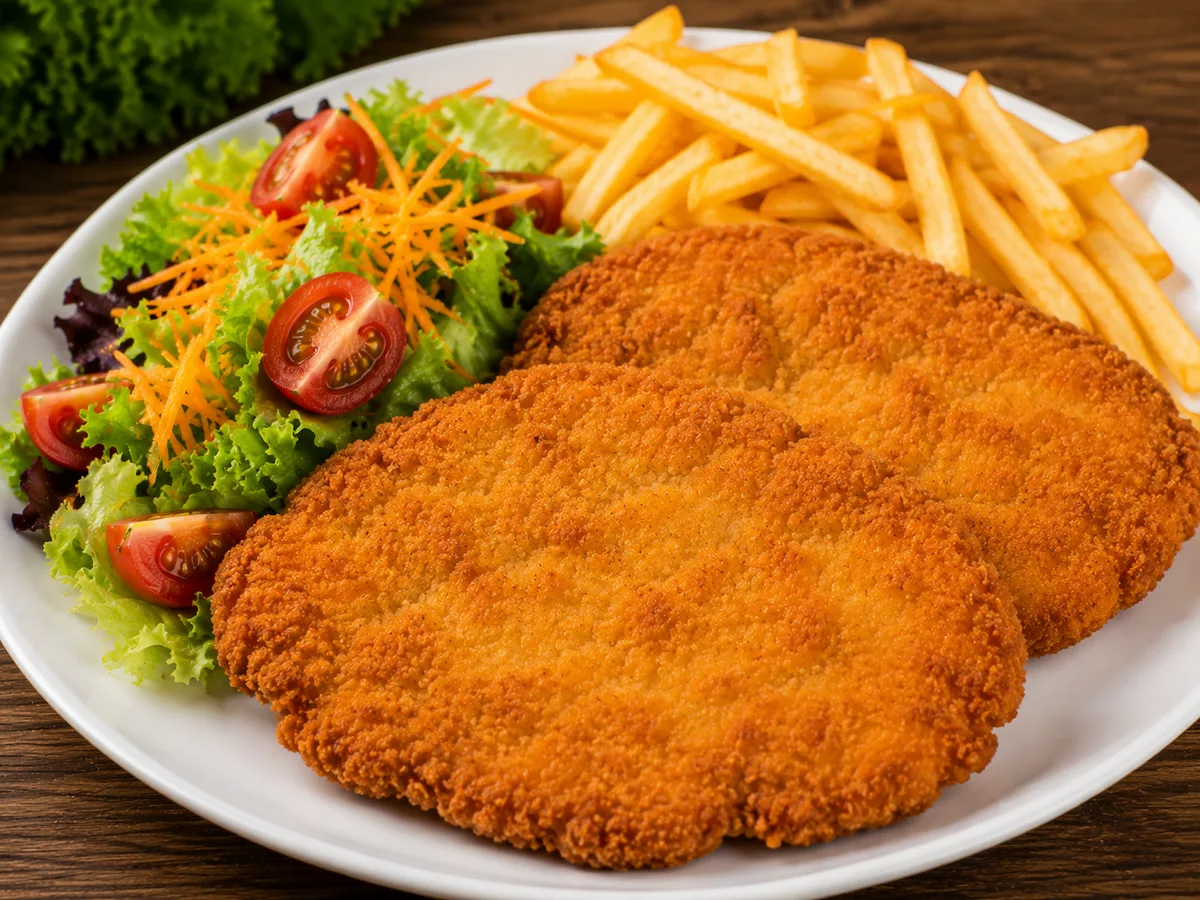 Meniu Mare Snițel Pui - 545gr lipie / 570gr chiflă
